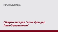 Сійярто вигадав "план фон дер Ляєн-Зеленського"