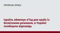 Ізраїль обмежує в'їзд для країн із безвізовим режимом, в Україні пообіцяли відповідь