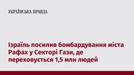 Ізраїль посилив бомбардування міста Рафах у Секторі Гази, де переховується 1,5 млн людей