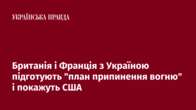 Британія і Франція з Україною підготують "план припинення вогню" і покажуть США