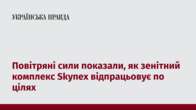 Повітряні сили показали, як зенітний комплекс Skynex відпрацьовує по цілях