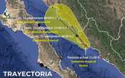 Tormenta tropical Ileana toca tierra en Sinaloa