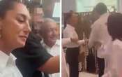 Hombre que se identificó como trabajador del Poder Judicial cuestiona a Sheinbaum y AMLO | Video