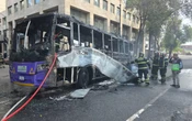 Se incendia autobús en pleno Centro de la Ciudad de México