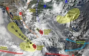 Barry toca tierra en Veracruz; Flossie se convertirá en huracán