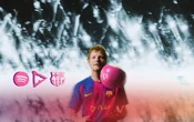 Ed Sheeran y el logo de su nuevo álbum ‘Play’ en la camiseta del Barça para el próximo clásico