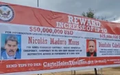 Publicidad en frontera Colombia-Venezuela destaca recompensa de EU por Maduro | Video