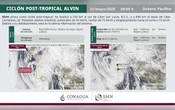 Alvin se debilita pero amenaza con fuertes lluvias camino al norte de México
