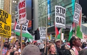 Unas 2 mil personas marchan en NY contra Benjamín Netanyahu y la guerra en Gaza