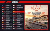 Dan a conocer el calendario de Fórmula 1 para la temporada 2026 | Video