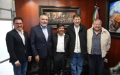 Hugo Aguilar se reunió con Fernández Noroña y Adán Augusto para planear toma de protesta del PJF