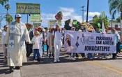 ‘Morelos está herido’: Ciudadanos y obispo marchan por la paz y exigen seguridad