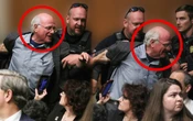 Video | Arrestan a cofundador de Ben & Jerry’s por protestar contra genocidio en Gaza; ‘el Congreso paga las bombas que matan a niños’