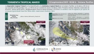Depresión tropical Trece-E se intensifica a tormenta tropical Mario