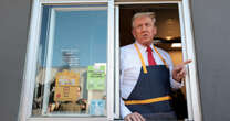 Trump works drive-thru at Bucks County McDonald's before town hall in Lancaster