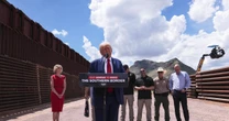 Trump visits border, trades accusations with Democrats on immigration