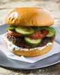 These flavor-packed pork burgers were inspired by Indian street food