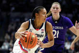 UConn women's basketball guard Azzi Fudd has minor knee sprain