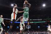 Celtics withstand 3-point spree to beat the Pistons 130-120