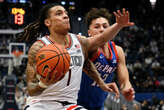 Ball, Reed lead UConn men's second-half comeback win over DePaul