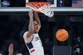 Top-seeded UConn blows through another opponent, beating San Diego State 82-52 to reach Elite Eight