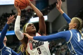 UConn senior Aaliyah Edwards climbing career lists for Huskies
