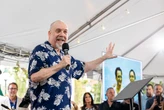 Paul Giamatti attends New Haven's Frank Pepe's 100th anniversary event