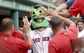 Trevor Story gets a strange homer at Fenway Park. Ball hits RF's glove and ticks off Pesky Pole