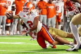 Cade Klubnik throws for a TD and runs for one before injury in Clemson's 41-10 victory over BC