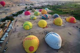 Photos from Egypt show hot air balloon flights over the ancient sites of Luxor