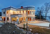 CT couple says their steamship-shaped home's design began on a bar napkin