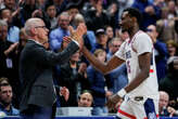 UConn center Samson Johnson set a program record in NCAA win Friday night