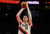 Former UConn star Donovan Clingan records double-double for Trail Blazers