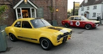Boreham Motorworks Alan Mann 68 Edition Ford Escorts appear at Goodwood
