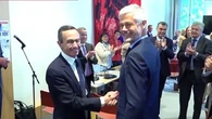 Les images des retrouvailles entre Bruno Retailleau et Laurent Wauquiez à l'Assemblée nationale