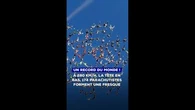 Record du monde ! À 280 km/h, la tête en bas, 174 parachutistes forment une fresque