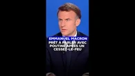 Emmanuel Macron se dit prêt à échanger de nouveau avec son homologue russe Vladimir Poutine