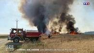 Lot-et-Garonne, Deux-Sèvres, Ain... Les images impressionnantes des feux de forêt qui se sont déclarés dans plusieurs départements