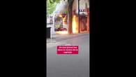 Un bus a pris feu dans le centre de Paris