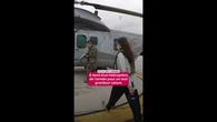 À bord d'un hélicoptère de l'armée pour un test grandeur nature