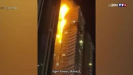 VIDÉO - Dubaï : impressionnant incendie d'un gratte-ciel de 67 étages, aucune victime