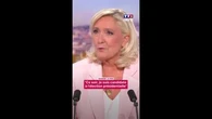 "Ce soir, je suis candidate à l'élection présidentielle", annonce Marine Le Pen au 20H de TF1