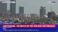 Amsterdam : les images du défile de 700 voiliers lors d'un festival maritime