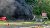 Haute-Savoie : impressionnant incendie dans le tunnel du Vuache, l'A40 coupée dans les deux sens