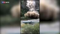 VIDÉO - Maurienne : depuis l'éboulement sur la ligne ferroviaire, la vallée envahie par les camions