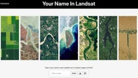 Un outil lancé par la Nasa pour écrire son prénom avec des images captées par satellite