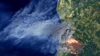 PHOTO - L'incendie qui ravage le Portugal visible depuis l'espace