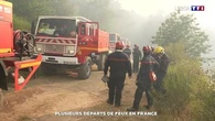 Plusieurs départs de feux en France