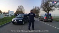 Refus d'obtempérer : un policier projeté à 20 mètres