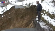 VIDÉO - "Impensable de voir ça !" : un trou béant apparaît sur une route de Savoie